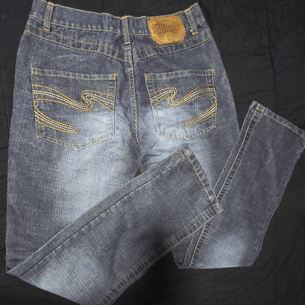 Woman's 32/34 Y2k Mecca Dark Wash Straight Leg Jeans